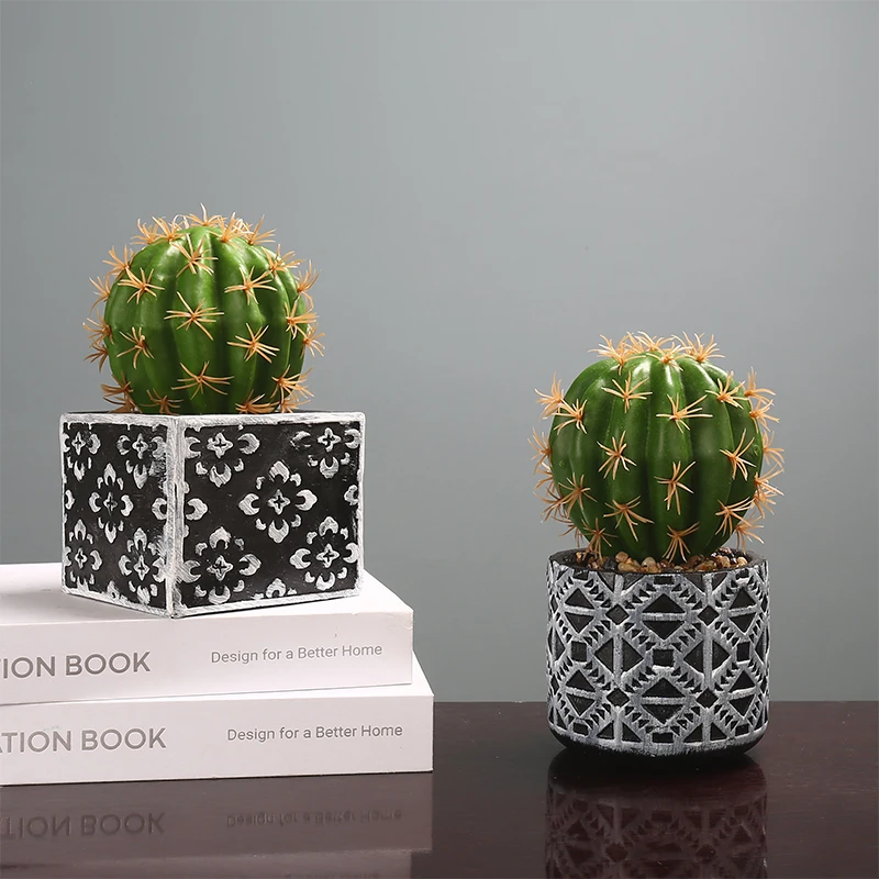 

Nordic INS simulation succulent green plant cactus potted living room desktop creative decoration indoor small bonsai