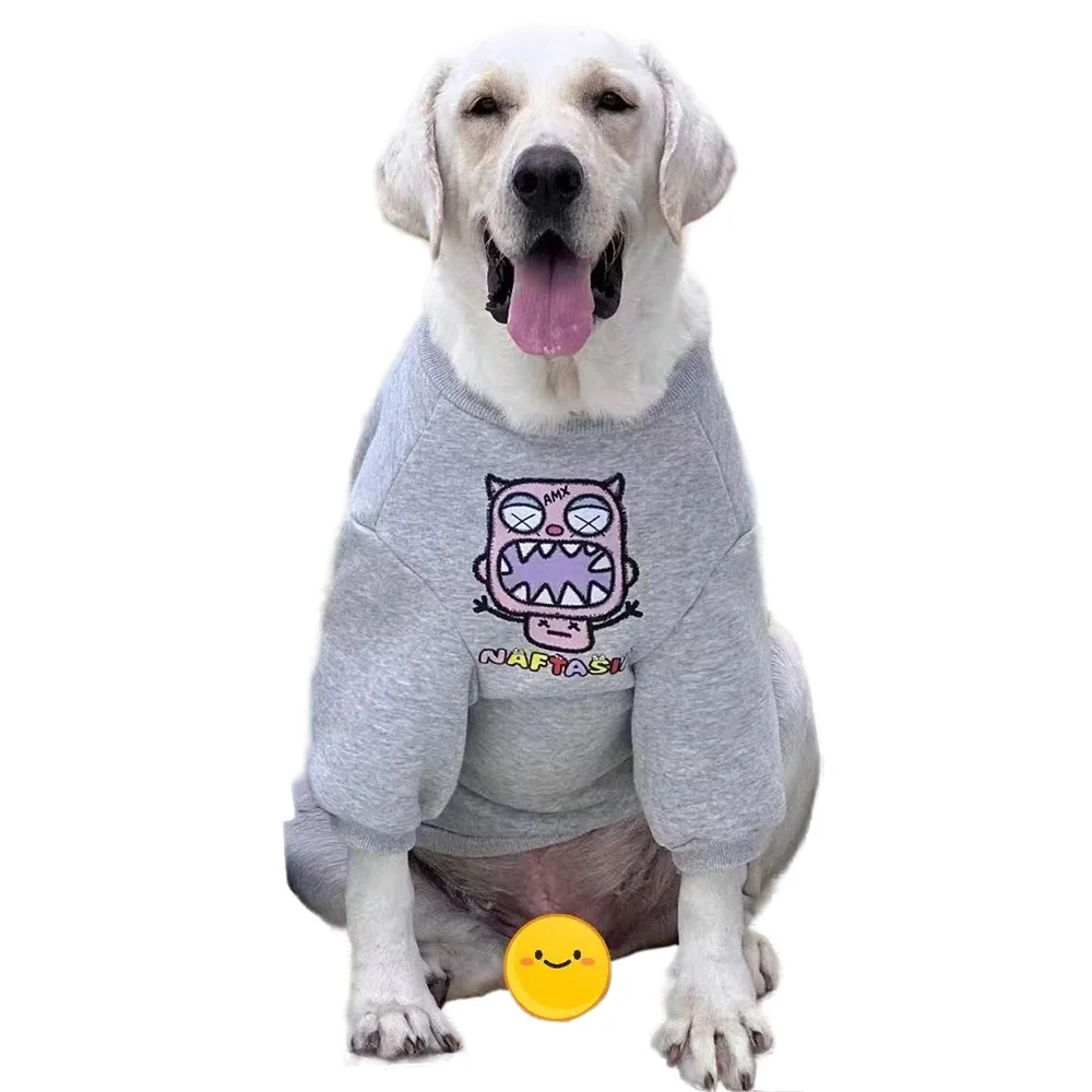 Pet Big Dog Apparel Autumn Winter Cartoon Puppy Outfits Warm Velvet Golden Retriever Husky Medium Large Dog Clothes
Pet Big Dog Apparel Autumn Winter Cartoon Puppy Outfits Warm Velvet Golden Retriever Husky Medium Large Dog Clothes