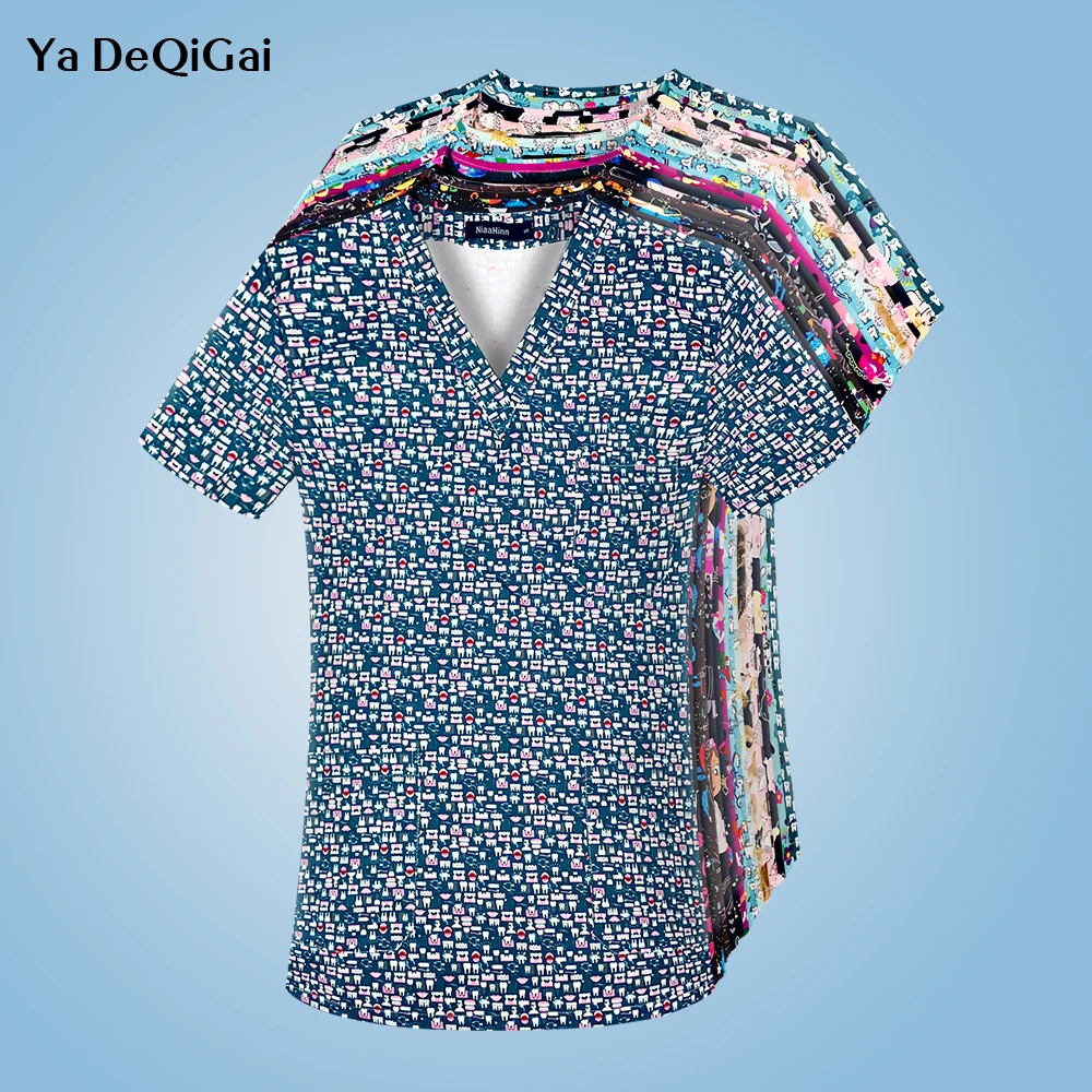 High Quality Cartoon Print Doctor Overalls Surgical Uniform Hospital Nurse Scrubs Top Beauty Salon Shirt Dentistry Clinic Blouse
High Quality Cartoon Print Doctor Overalls Surgical Uniform Hospital Nurse Scrubs Top Beauty Salon Shirt Dentistry Clinic Blouse