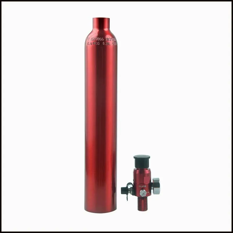 RED Paintball Equipment 0.38L Gas Tank Compressed Air High Pressure Cylinder 3000PSI w/ Regulator 5/8-18UNF Thread TKU038
RED Paintball Equipment 0.38L Gas Tank Compressed Air High Pressure Cylinder 3000PSI w/ Regulator 5/8-18UNF Thread TKU038