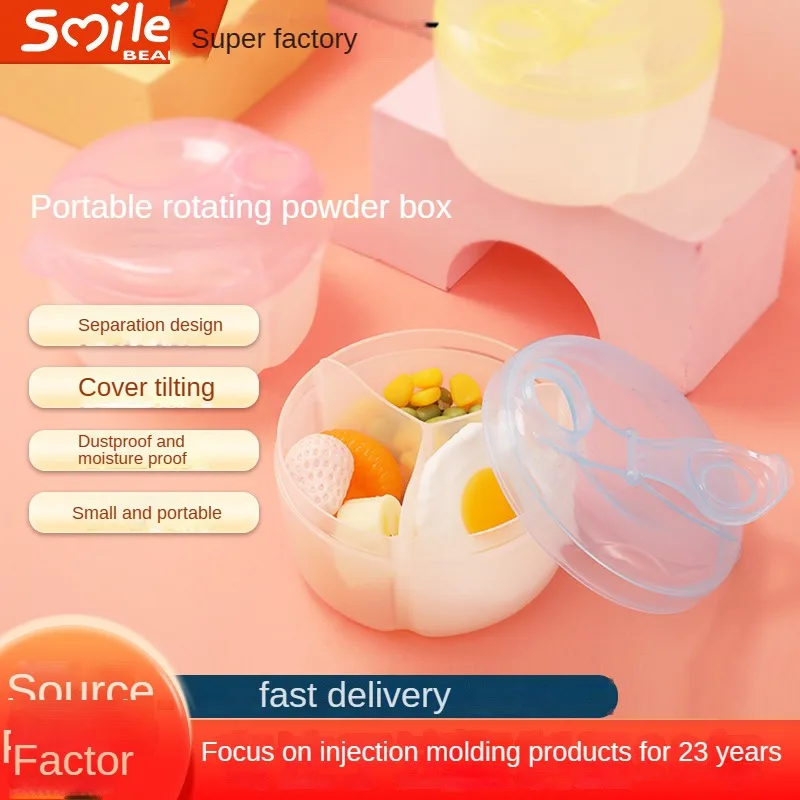 3 Grid Portable Baby Food Storage Box Essential CerealInfant Milk Powder Box Toddler Kids Snacksto rotate Container
3 Grid Portable Baby Food Storage Box Essential CerealInfant Milk Powder Box Toddler Kids Snacksto rotate Container