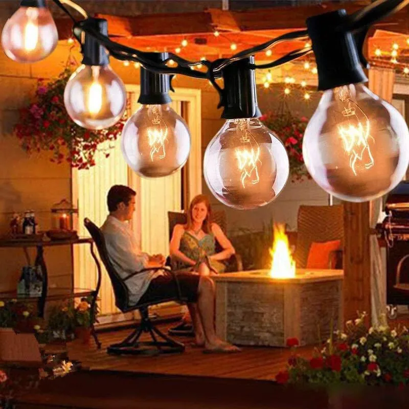 10m 5m Patio String Light Christmas G40 Globe Festoon Bulb Fairy String Light Outdoor Party Garden Garland Wedding Decorative
10m 5m Patio String Light Christmas G40 Globe Festoon Bulb Fairy String Light Outdoor Party Garden Garland Wedding Decorative