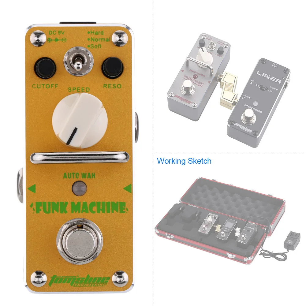 AROMA AFK-3 FUNK MACHINE Effects Processors True Bypass Funk Machine Auto Wah Electric Guitar Effect Pedal DJ Equipment
AROMA AFK-3 FUNK MACHINE Effects Processors True Bypass Funk Machine Auto Wah Electric Guitar Effect Pedal DJ Equipment