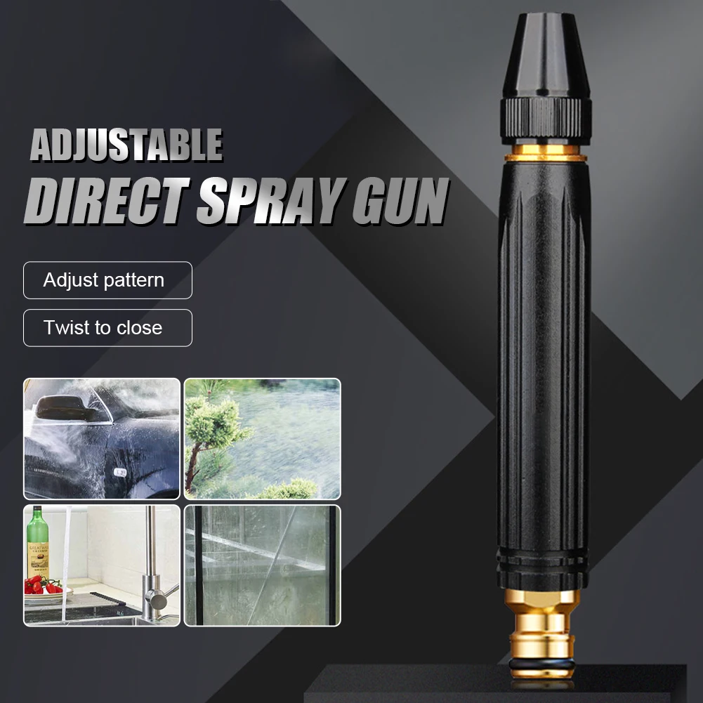 New Car Wash Water Gun Straight Nozzle Aluminum Alloy Adjustable Garden Hose Nozzle Multi-purpose Car Cleaning Wash Spray Part
New Car Wash Water Gun Straight Nozzle Aluminum Alloy Adjustable Garden Hose Nozzle Multi-purpose Car Cleaning Wash Spray Part