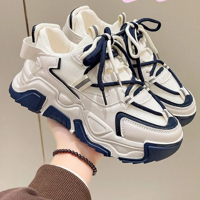 Womens Shoes 2022 New Fashion Breathable Mesh All-match Casual Shoes Lace Up Female Platform Shoes Sneakers Women Zapatos Mujer
Womens Shoes 2022 New Fashion Breathable Mesh All-match Casual Shoes Lace Up Female Platform Shoes Sneakers Women Zapatos Mujer