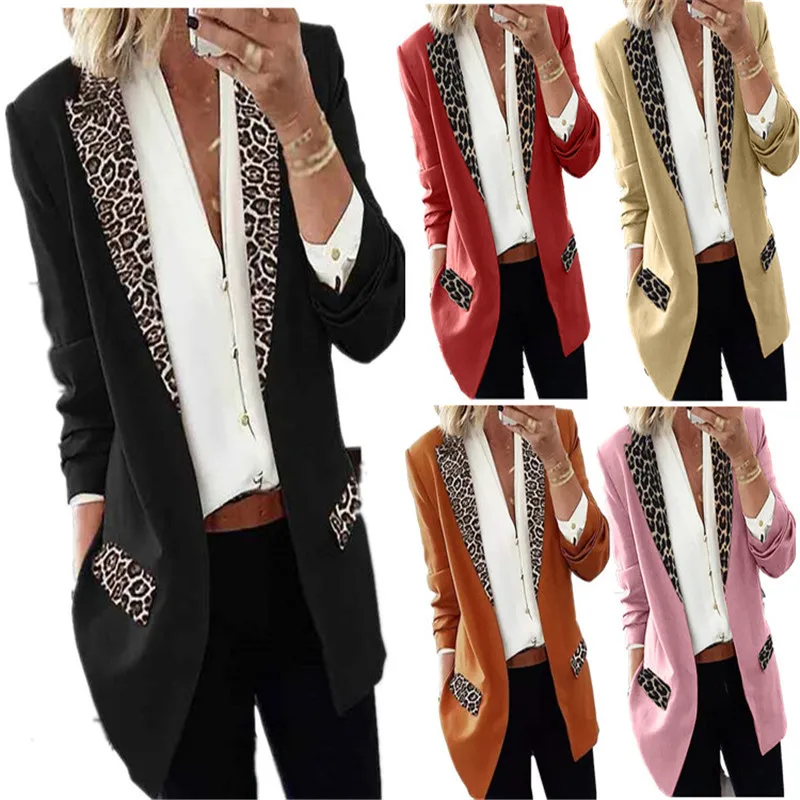 Spring and Autumn Fashion New Women's Casual Fashion Leopard Print Long Sleeve Small Suit Jacket Women Female Coat Lady
Spring and Autumn Fashion New Women's Casual Fashion Leopard Print Long Sleeve Small Suit Jacket Women Female Coat Lady