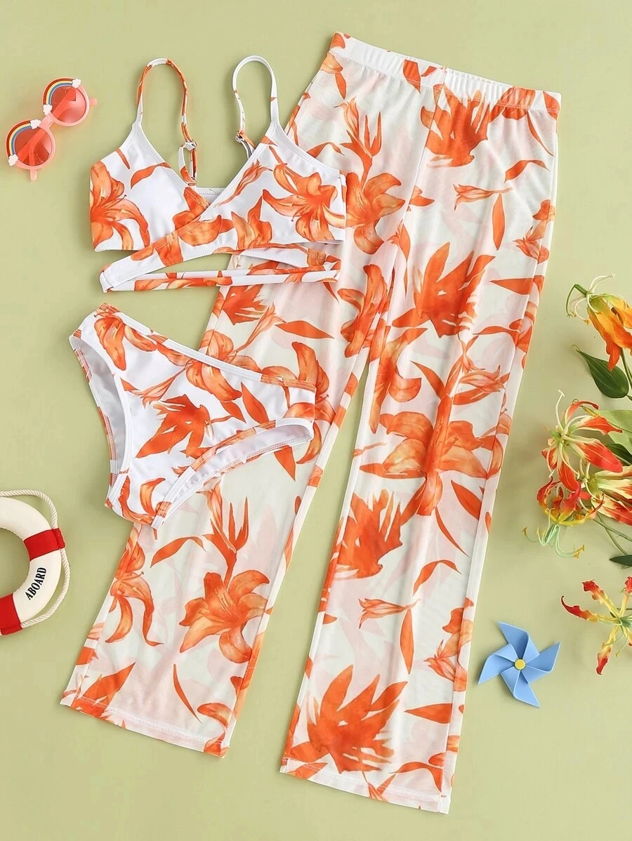 Женский купальник-халтер, комплект бикини из трех предметов
Женский купальник-халтер, комплект бикини из трех предметов