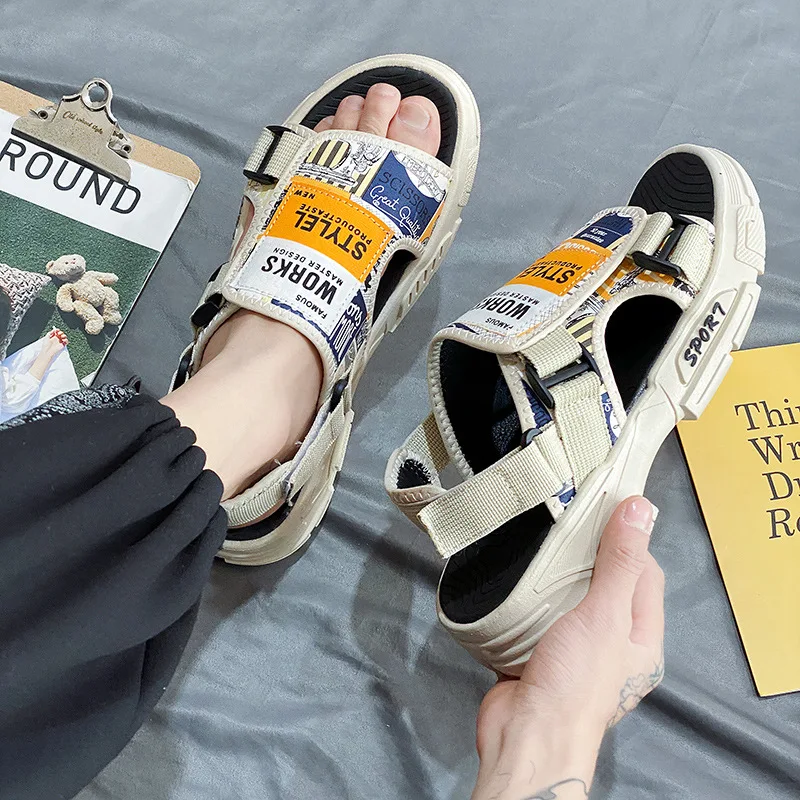 Men Sandals Korean Trend Personality Beach Shoes Men Leisure Non-slip Breathable Dual-use Slippers Comfort Flip-flops Sandals
Men Sandals Korean Trend Personality Beach Shoes Men Leisure Non-slip Breathable Dual-use Slippers Comfort Flip-flops Sandals