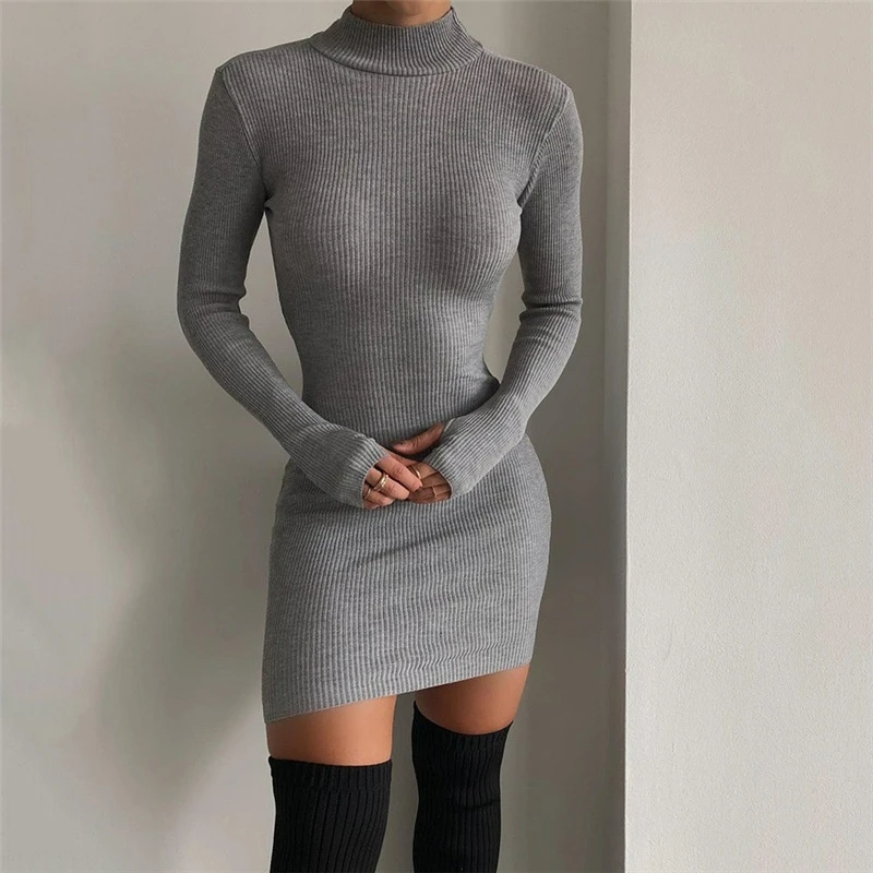 Solid Knit Bodycon Dress Sexy Fashion Hollow Out Open Back Long Sleeve Mini Dresses for Women Clothing
Solid Knit Bodycon Dress Sexy Fashion Hollow Out Open Back Long Sleeve Mini Dresses for Women Clothing