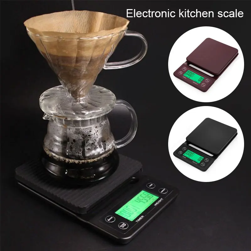 Hand brewed coffee scale, timing and baking multi-function high-precision mini0.1g electronic scale 3kg kitchen scale gram scale
Hand brewed coffee scale, timing and baking multi-function high-precision mini0.1g electronic scale 3kg kitchen scale gram scale
