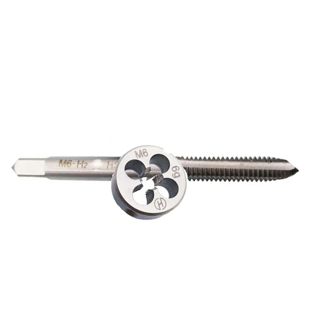 2PCS/SET HSS M6 X 1mm Tap & M6 X 1.0mm Die Metric Thread Right Hand Tool Manual Tapping Metric Tap Machine Tap And Die Set
2PCS/SET HSS M6 X 1mm Tap & M6 X 1.0mm Die Metric Thread Right Hand Tool Manual Tapping Metric Tap Machine Tap And Die Set