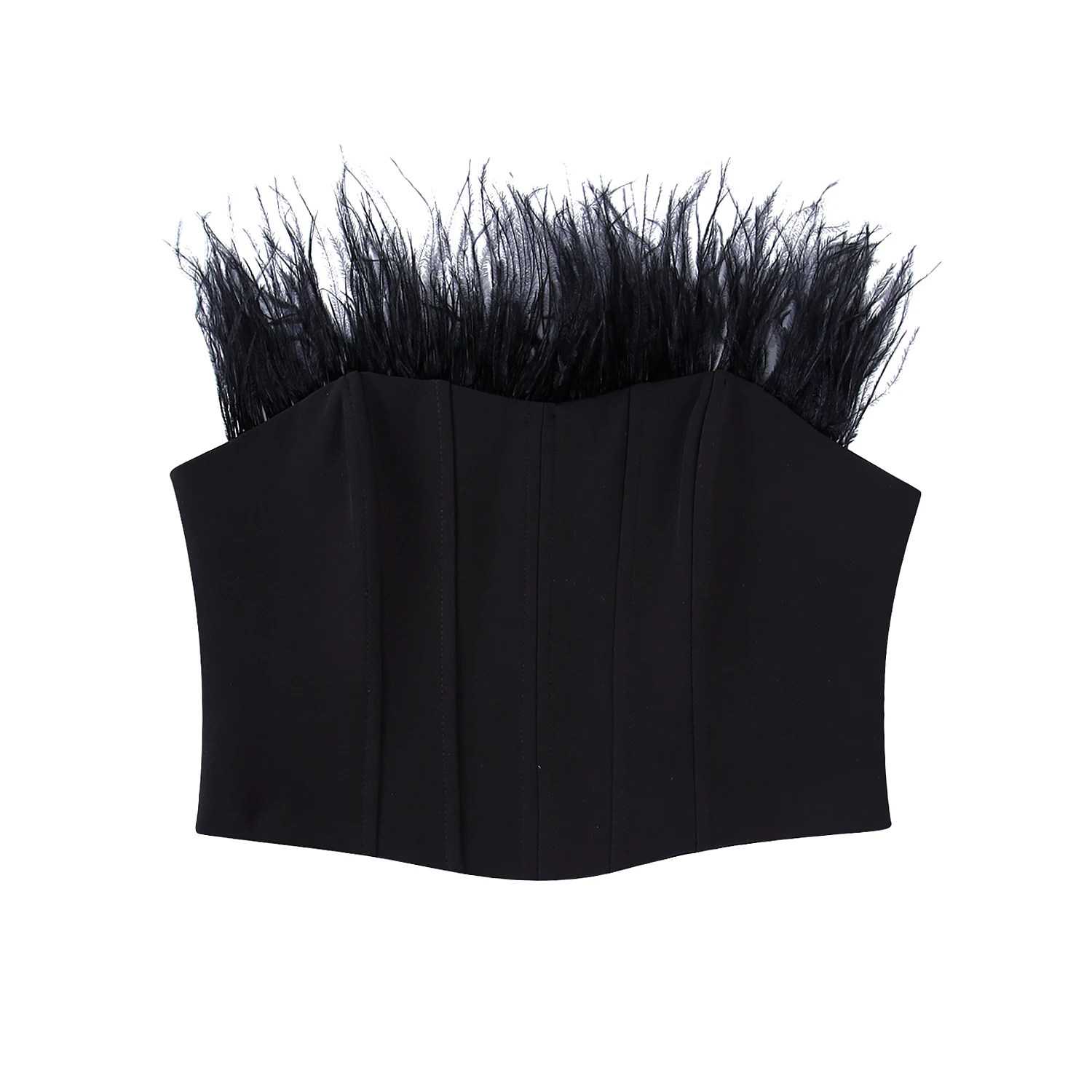 JC·KILIG 2022 Summer new women's feather corset top B22902 
JC·KILIG 2022 Summer new women's feather corset top B22902