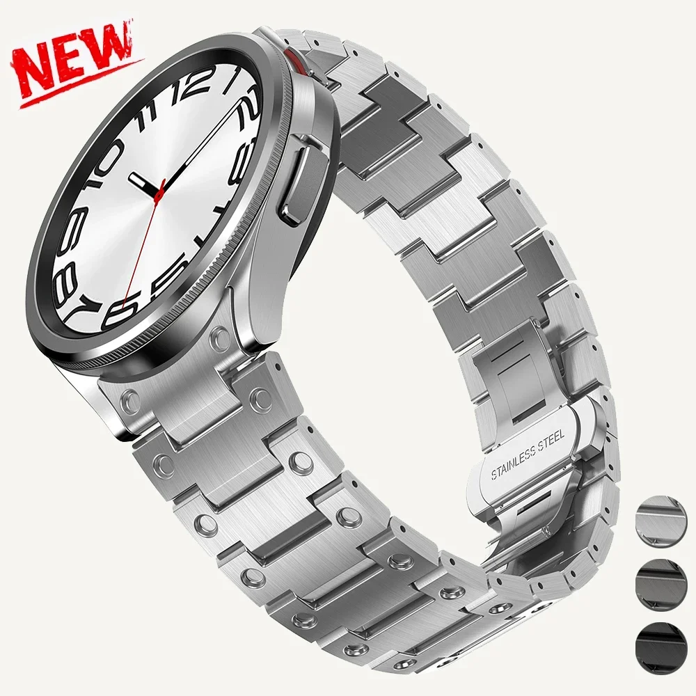 Luxury Stainless Steel Strap for Samsung Galaxy 4 6 Classic 47mm 43mm 42mm 46mm 5 Pro 45mm No Gaps Galaxy 6/5/4 40mm 44mm Band
Luxury Stainless Steel Strap for Samsung Galaxy 4 6 Classic 47mm 43mm 42mm 46mm 5 Pro 45mm No Gaps Galaxy 6/5/4 40mm 44mm Band
