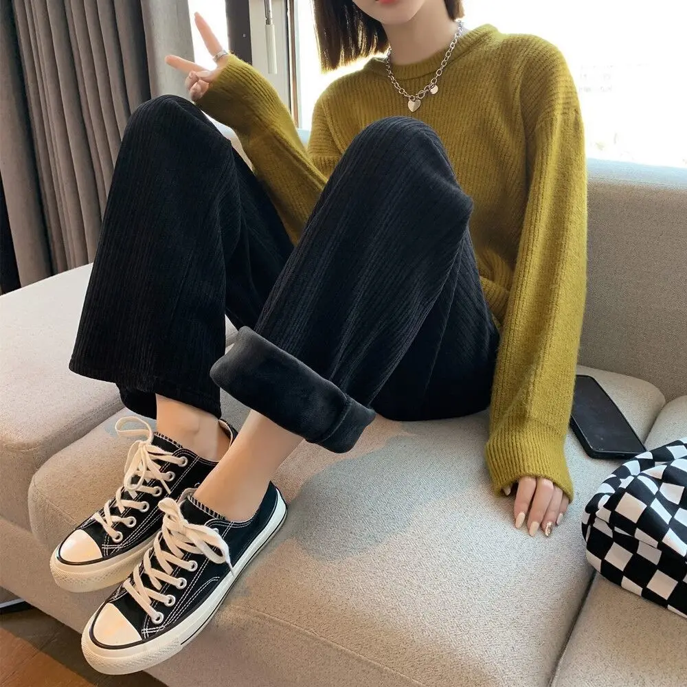 2023 New Atumn Winter Women's Pants Fashion High Waist Casual Warm Women Solid Wide Leg Trousers Loose Straight Pants R12
2023 New Atumn Winter Women's Pants Fashion High Waist Casual Warm Women Solid Wide Leg Trousers Loose Straight Pants R12