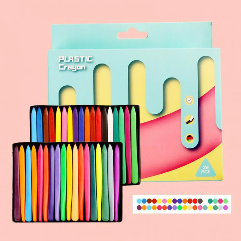 1 Set Drawing Smoothly Comfortable Grip Crayon Wax Practical Dual-head Use Painting Crayon for Kids
1 Set Drawing Smoothly Comfortable Grip Crayon Wax Practical Dual-head Use Painting Crayon for Kids
