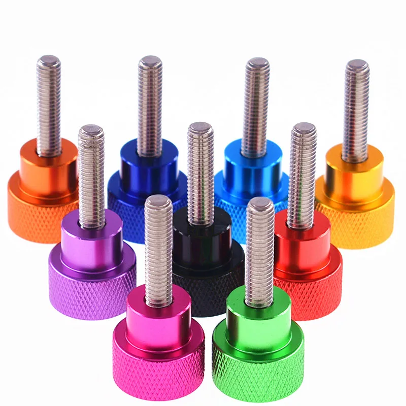 1pcs M3.5 Color Aluminum Thumb Screw Computer Case Modified Diy Stainless Steel Thread High Head Step Knurled Adjustment Screw
1pcs M3.5 Color Aluminum Thumb Screw Computer Case Modified Diy Stainless Steel Thread High Head Step Knurled Adjustment Screw