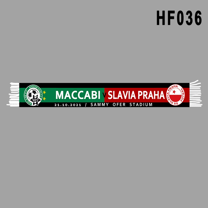 Шарф Maccabi VS славянский для фанатов, двухсторонний вязаный, размер 145*18 см
Шарф Maccabi VS славянский для фанатов, двухсторонний вязаный, размер 145*18 см