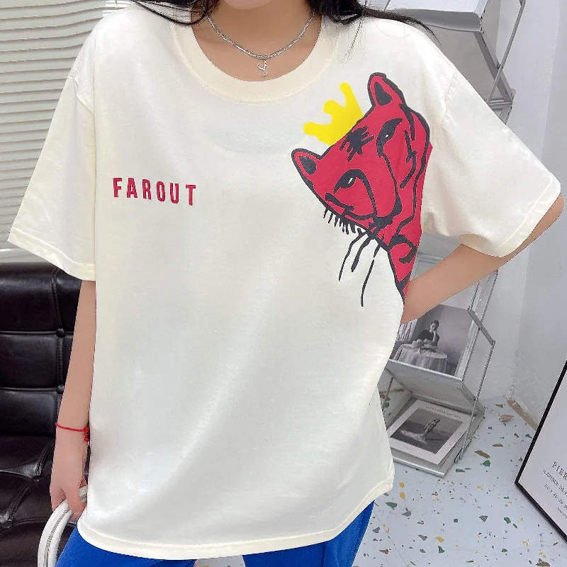 Brand design high quality letter tiger short sleeve T-shirt spring summer 2022 new women wear clothing women graphic t shirts
Brand design high quality letter tiger short sleeve T-shirt spring summer 2022 new women wear clothing women graphic t shirts