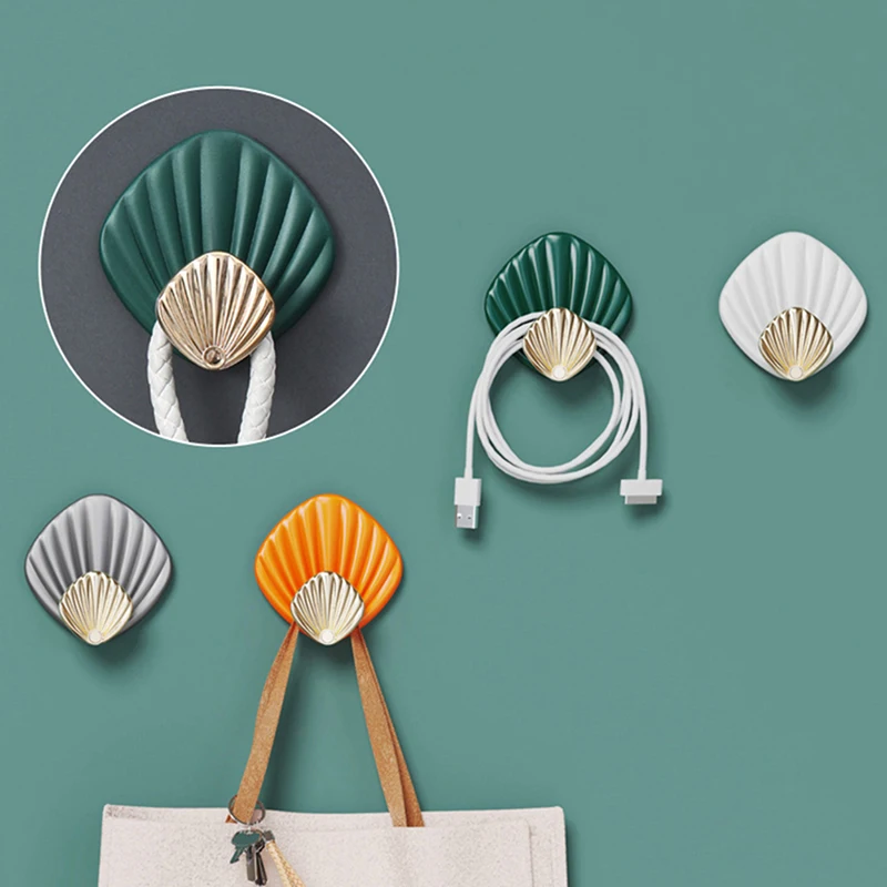 4Pcs Shell Shape Wall Hanging Hook Punch-free Strong Adhesive Hook Bathroom Kitchen Wall-mounted Seamless Sticky Hook
4Pcs Shell Shape Wall Hanging Hook Punch-free Strong Adhesive Hook Bathroom Kitchen Wall-mounted Seamless Sticky Hook