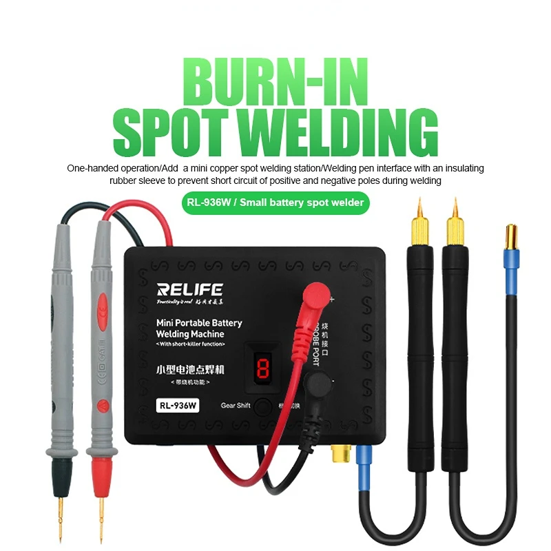 

RELIFE RL-936W 18650 Portable Mini Battery Spot Welding Machine,Support Welding IP HW VIVO Iphone Nickel Mobile Phone Batteries