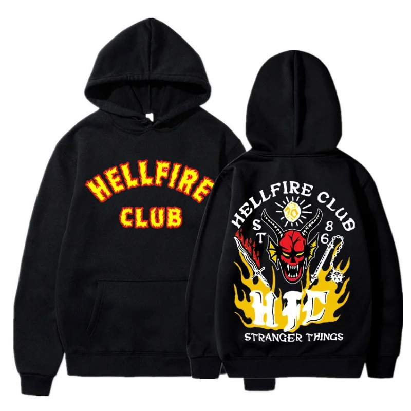 Stranger4 Printed Hoodie Top and Wool Fleece TV Drama Hellfire Club Clothes Casual Streetwear Men Harajuku
Stranger4 Printed Hoodie Top and Wool Fleece TV Drama Hellfire Club Clothes Casual Streetwear Men Harajuku