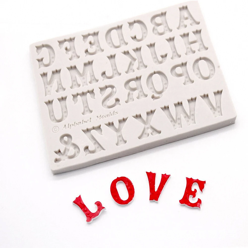 26 English Alphabet Silicone Mold Cake Decorating DIY Chocolate Pastry Cookies Baking Tool 3D Letter Fondant Mold Bakeware
26 English Alphabet Silicone Mold Cake Decorating DIY Chocolate Pastry Cookies Baking Tool 3D Letter Fondant Mold Bakeware