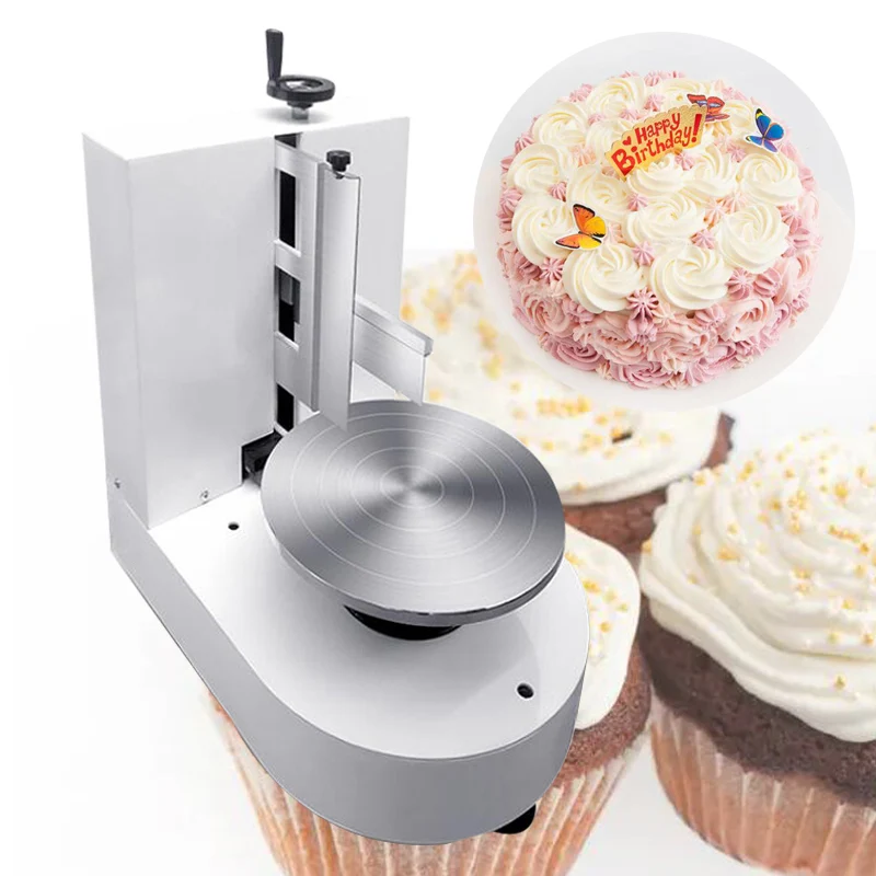 Pastry Butter Cake Bread Cream Baking Decoration Spreader Birthday Cake Making Smoothing Coating Machine 220V
Pastry Butter Cake Bread Cream Baking Decoration Spreader Birthday Cake Making Smoothing Coating Machine 220V