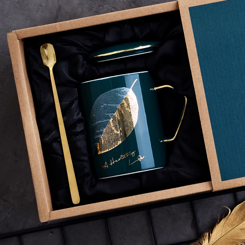

Charm Universal Mug Packaging Box Ceramic Fashion Brief Cups Couple Gift Tazas Desayuno Originales Creative Coffee Mugs BD50MS