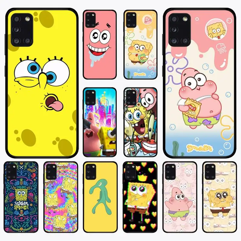

S-Sponge-Bob- Patrick Star Phone Case for Samsung A51 01 50 71 21S 70 31 40 30 10 20 S E 11 91 A7 A8 2018 cover
