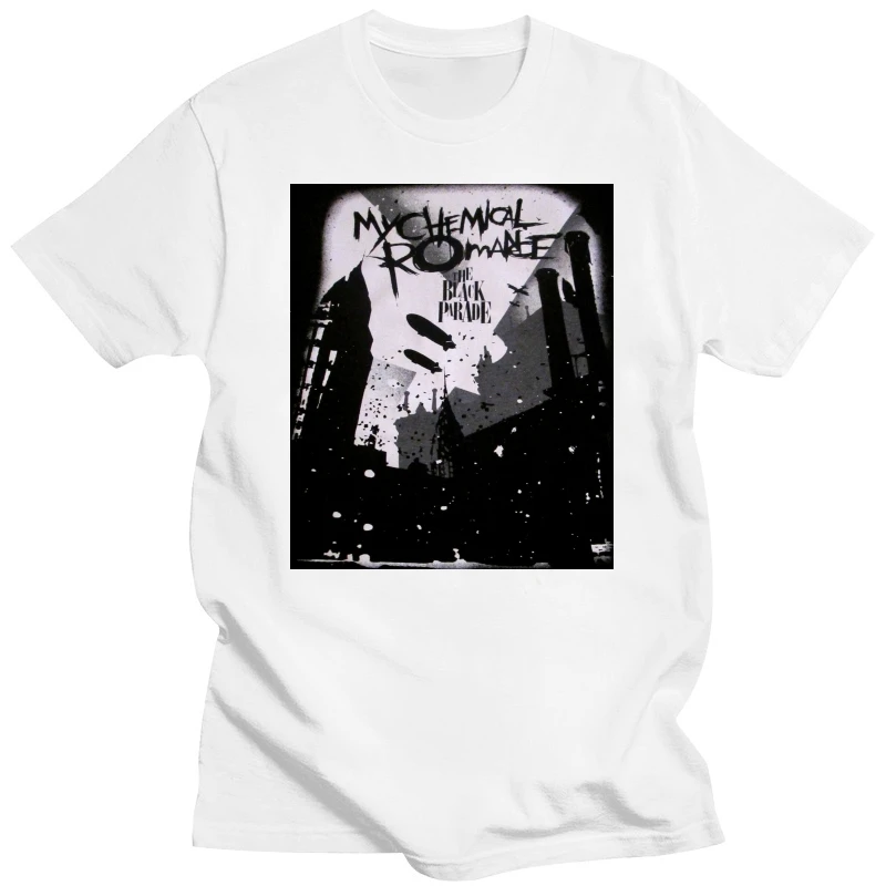 Двусторонняя Футболка My Chemical Romance 2007 с принтом, топы с коротким рукавом в стиле панк, хлопковые футболки в стиле Харадзюку
Двусторонняя Футболка My Chemical Romance 2007 с принтом, топы с коротким рукавом в стиле панк, хлопковые футболки в стиле Харадзюку