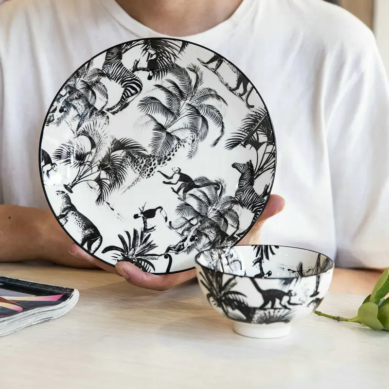 Little monkey jungle rice bowl salad bowl ceramic plate household dishes столовый сервиз тарелок plates
Little monkey jungle rice bowl salad bowl ceramic plate household dishes столовый сервиз тарелок plates