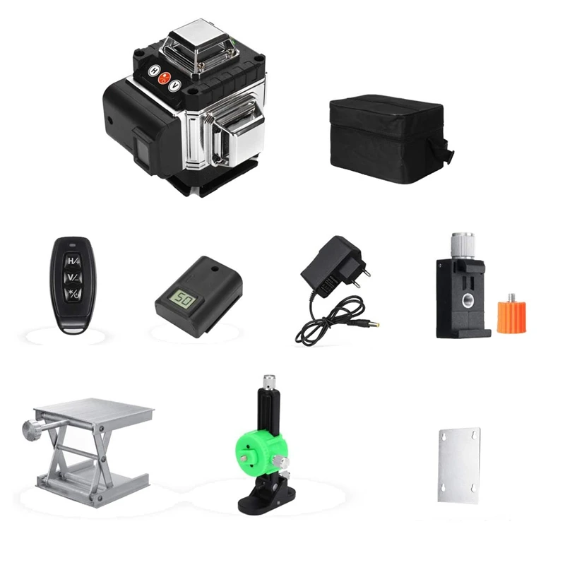 16 Lines 4D Laser-Level Self-Leveling 360 Horizontal And Vertical Green Laser-Beam Line Laser-Level System EU Plug
16 Lines 4D Laser-Level Self-Leveling 360 Horizontal And Vertical Green Laser-Beam Line Laser-Level System EU Plug