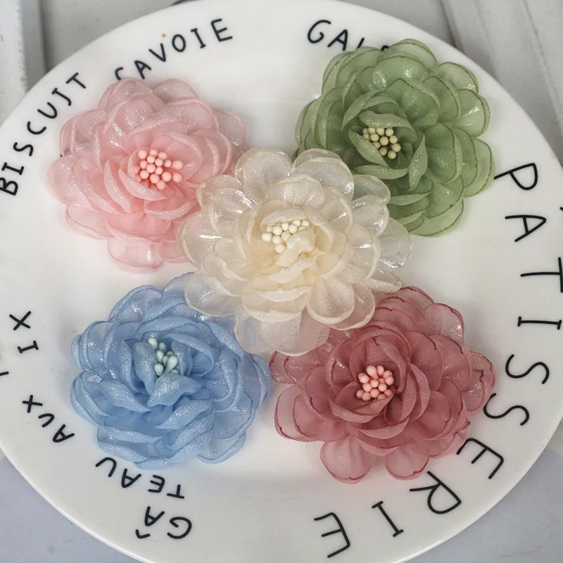 10PCS/Lot 5.5CM Handmade Cored Organza Chiffon Fabric Artificial Gauze Flower Wedding Dress Hats Headband Brooch DIY Home Decor
10PCS/Lot 5.5CM Handmade Cored Organza Chiffon Fabric Artificial Gauze Flower Wedding Dress Hats Headband Brooch DIY Home Decor