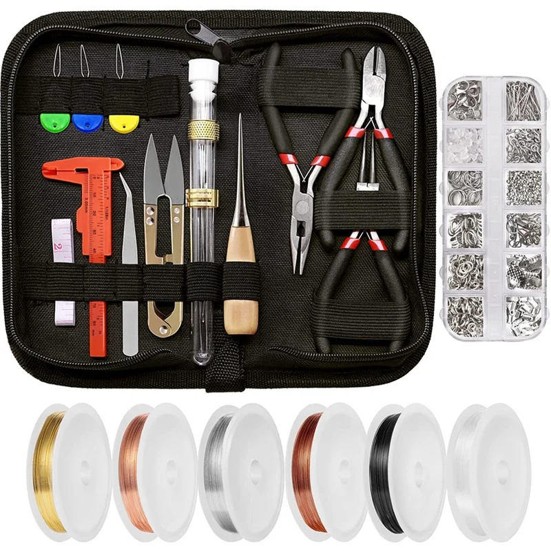 Jewelry Making Supplies, Jewelry Making Kit with Jewelry Making Tools, Jewelry Wire Wrapping , Jewelry Pliers
Jewelry Making Supplies, Jewelry Making Kit with Jewelry Making Tools, Jewelry Wire Wrapping , Jewelry Pliers