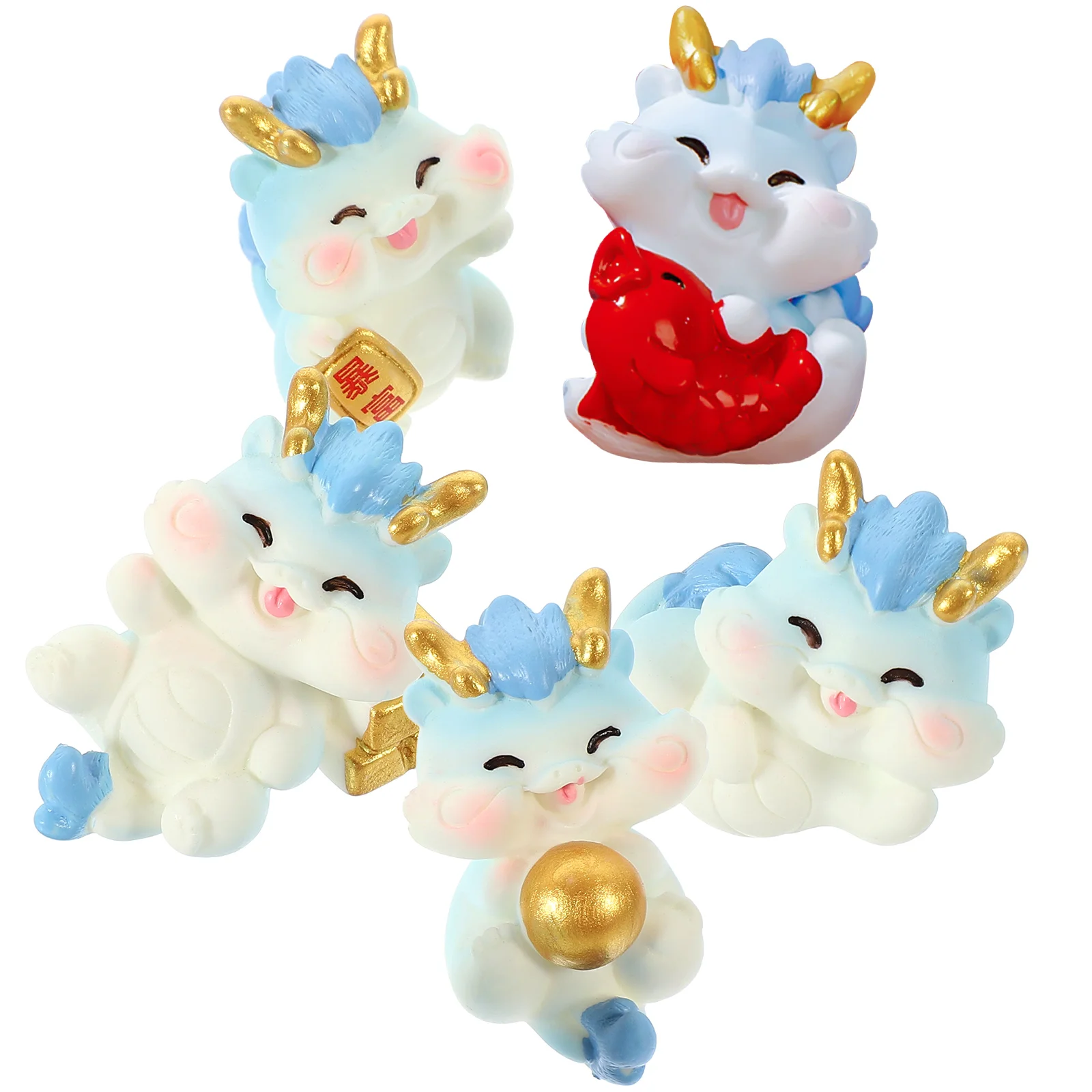 5 Pcs Home Mini Dragon Bullion Decor Desktop Statues Zodiac Resin Figurines Small Toys Easter
5 Pcs Home Mini Dragon Bullion Decor Desktop Statues Zodiac Resin Figurines Small Toys Easter