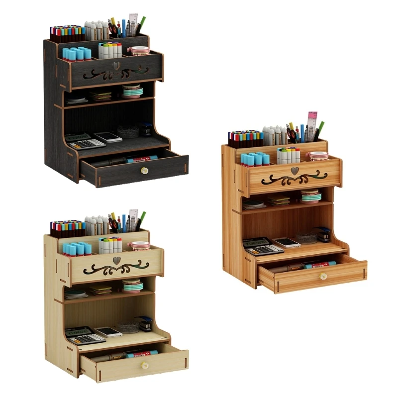 Wooden Pen Holder with Drawer Multifunctional Desktop Stationary Pencil Box Rack
Wooden Pen Holder with Drawer Multifunctional Desktop Stationary Pencil Box Rack