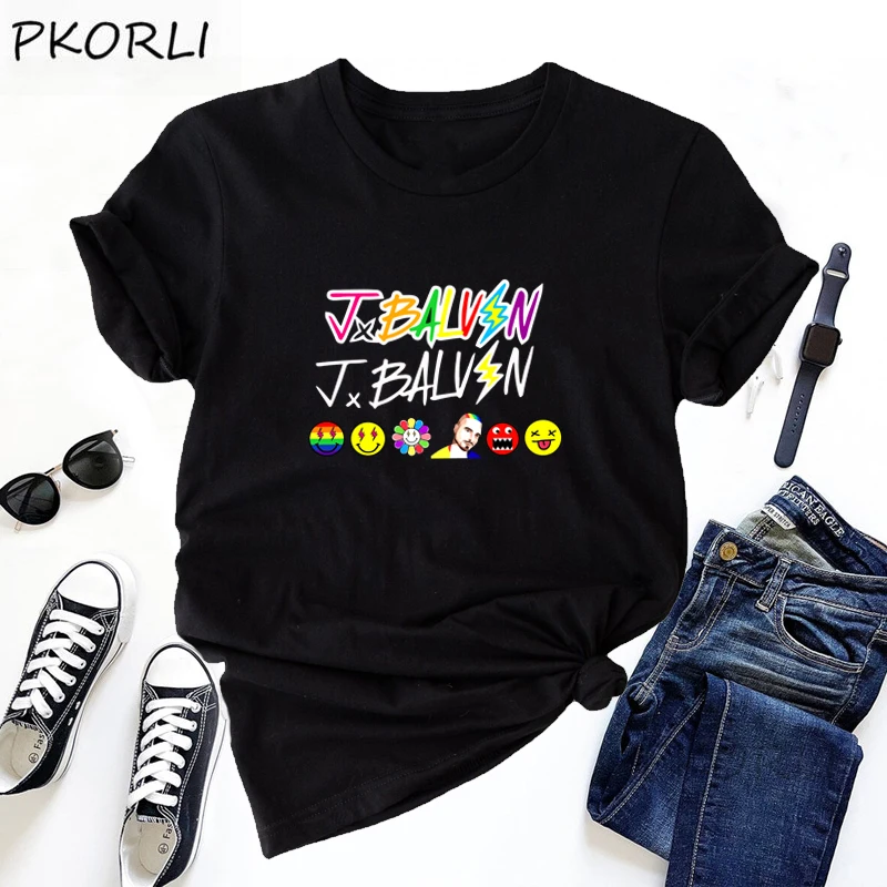 Футболка J Balvin для женщин и мужчин футболка gifts Jose Tour 2022 винтажная хлопковая с