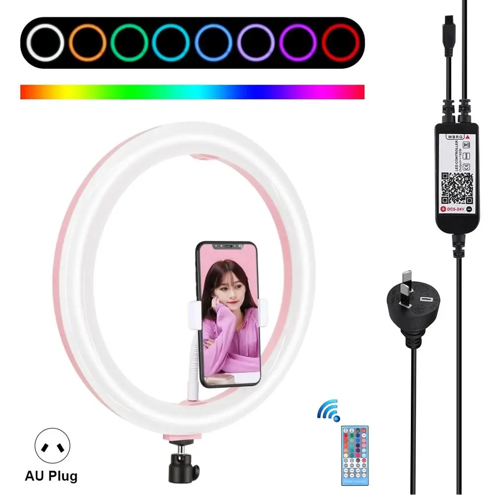 PULUZ 12 inch Ring Light Tripod Stand Phone Holder Dimmable RGB LED Selfie Ring Light Remote YouTube Videos Vlogging Light
PULUZ 12 inch Ring Light Tripod Stand Phone Holder Dimmable RGB LED Selfie Ring Light Remote YouTube Videos Vlogging Light