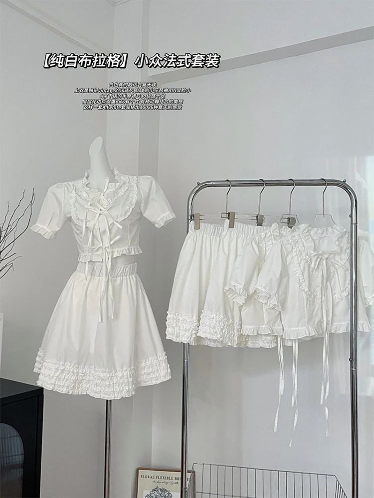 Mori Girls Simple SweetOutfits 2 Piece Set Women Ruffled Lantern Sleeve Crop Top+Wrapped Elastic Waist Skirt Fashion Summer Y2k
Mori Girls Simple SweetOutfits 2 Piece Set Women Ruffled Lantern Sleeve Crop Top+Wrapped Elastic Waist Skirt Fashion Summer Y2k