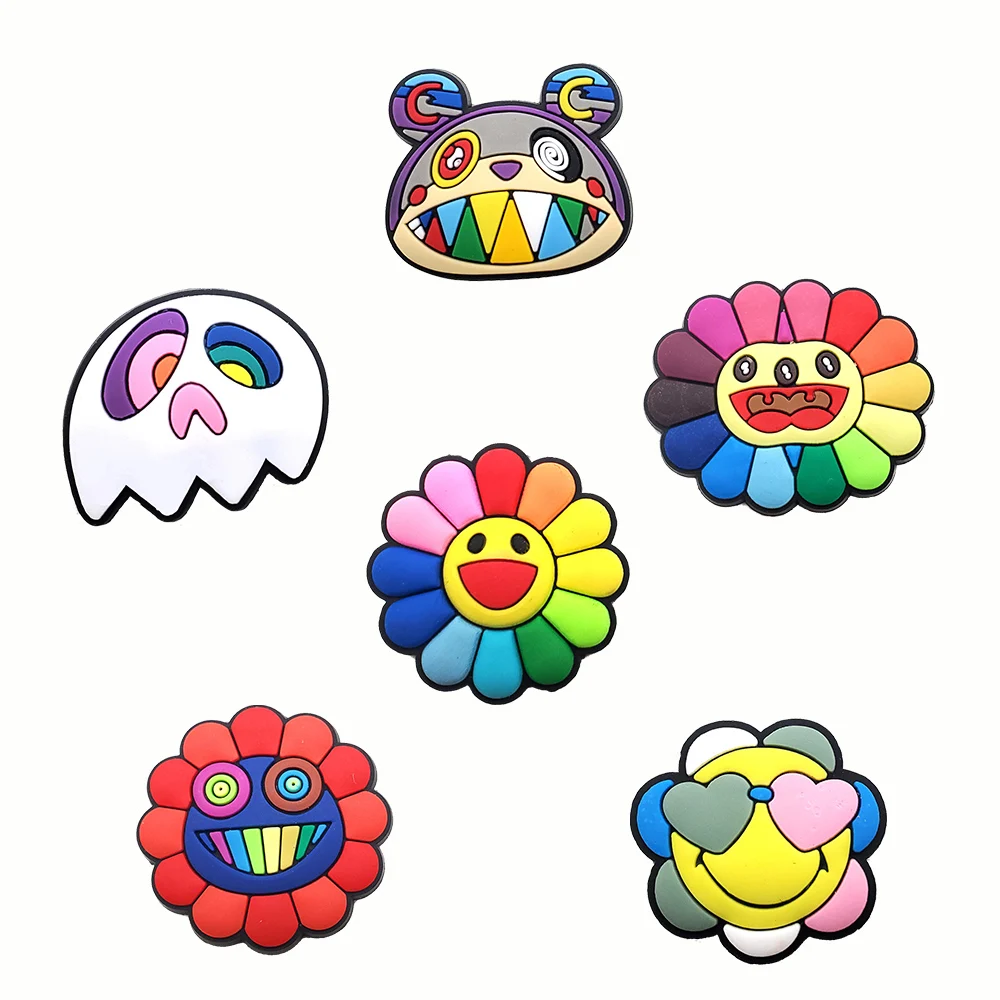 6 Styles Cartoon Cute Colorful Sunflower PVC Shoe Charms Accessories Decal Shoe Buckles Fit Croc JIBZ Kids Party X-mas Gifts
6 Styles Cartoon Cute Colorful Sunflower PVC Shoe Charms Accessories Decal Shoe Buckles Fit Croc JIBZ Kids Party X-mas Gifts