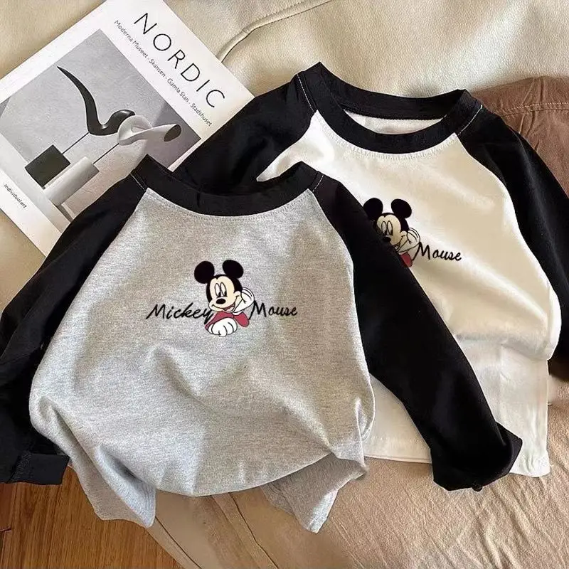Одежда для девочек Disney, мягкая удобная футболка с изображением Микки-мышки из аниме, футболки, детская одежда для мальчиков, толстовка, одеж...
Одежда для девочек Disney, мягкая удобная футболка с изображением Микки-мышки из аниме, футболки, детская одежда для мальчиков, толстовка, одеж...