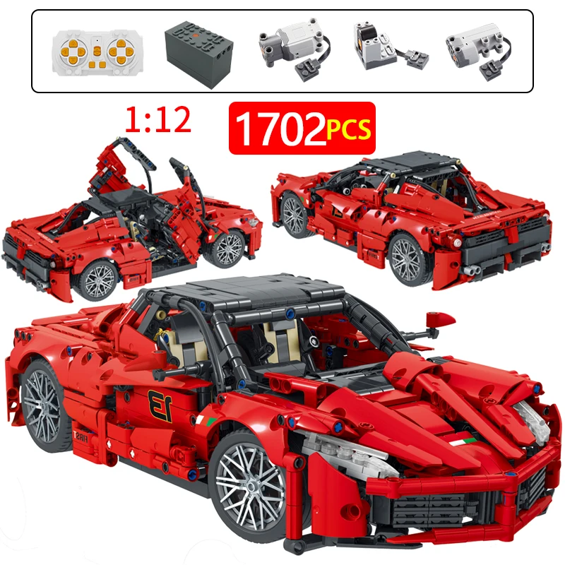1702 Pcs 1:12 City Remote Control Racing Sports Car Model Building Blocks Super RC Racers Vehicle Bricks Toys for Children Boys
1702 Pcs 1:12 City Remote Control Racing Sports Car Model Building Blocks Super RC Racers Vehicle Bricks Toys for Children Boys