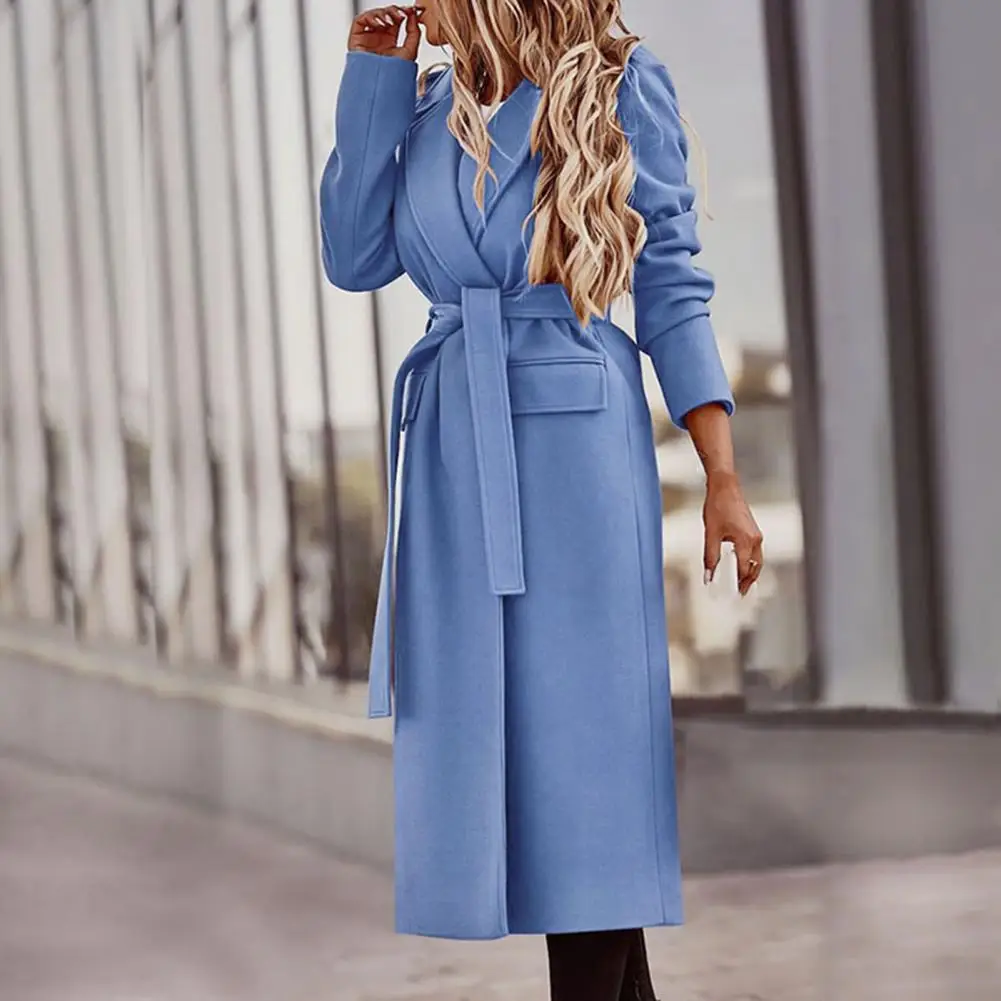 Stylish Long Women Jacket Solid Color Pockets Warm Turn-down Collar Long Women Jacket
Stylish Long Women Jacket Solid Color Pockets Warm Turn-down Collar Long Women Jacket
