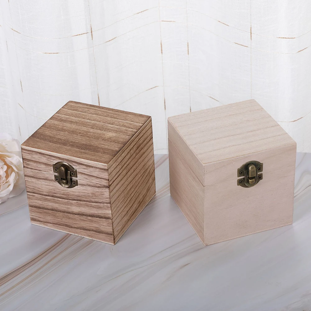 10x10x10cm Wooden Storage Box Ring Holder Jewelry Organizer Stud Earring Display Boxes Desktop Natural Wood Decoration
10x10x10cm Wooden Storage Box Ring Holder Jewelry Organizer Stud Earring Display Boxes Desktop Natural Wood Decoration