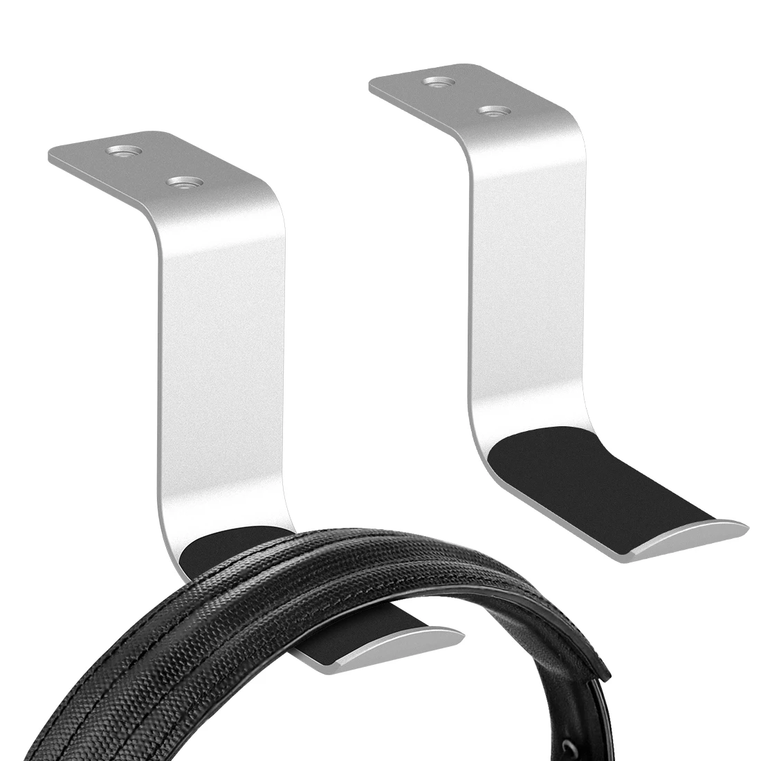 Geekria Universal Aluminum Headphone Bracket Hanger Under Desk Wall Mounted Headset Holder Hook Earphone Display Stand (Silver)
Geekria Universal Aluminum Headphone Bracket Hanger Under Desk Wall Mounted Headset Holder Hook Earphone Display Stand (Silver)