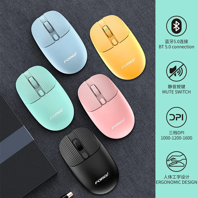 Wireless Mute Mouse Wireless Bluetooth Fashion Girl Colorful Cute Computer Office Business Mouse
Wireless Mute Mouse Wireless Bluetooth Fashion Girl Colorful Cute Computer Office Business Mouse