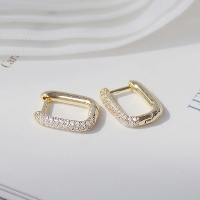 SIPENGJEL Geometric Square Circle Hoop Earrings For Women Gold Color Metal Earrings Crystal Ear Buckle Earrings Trendy Jewelry
SIPENGJEL Geometric Square Circle Hoop Earrings For Women Gold Color Metal Earrings Crystal Ear Buckle Earrings Trendy Jewelry