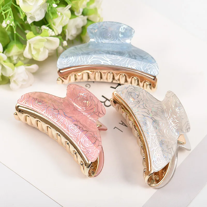 Korean Style Acrylic Hair Clip Trendy Candy Striped Claws New Printed Female Hair Claw For Women Hair Accessories Headdress
Korean Style Acrylic Hair Clip Trendy Candy Striped Claws New Printed Female Hair Claw For Women Hair Accessories Headdress