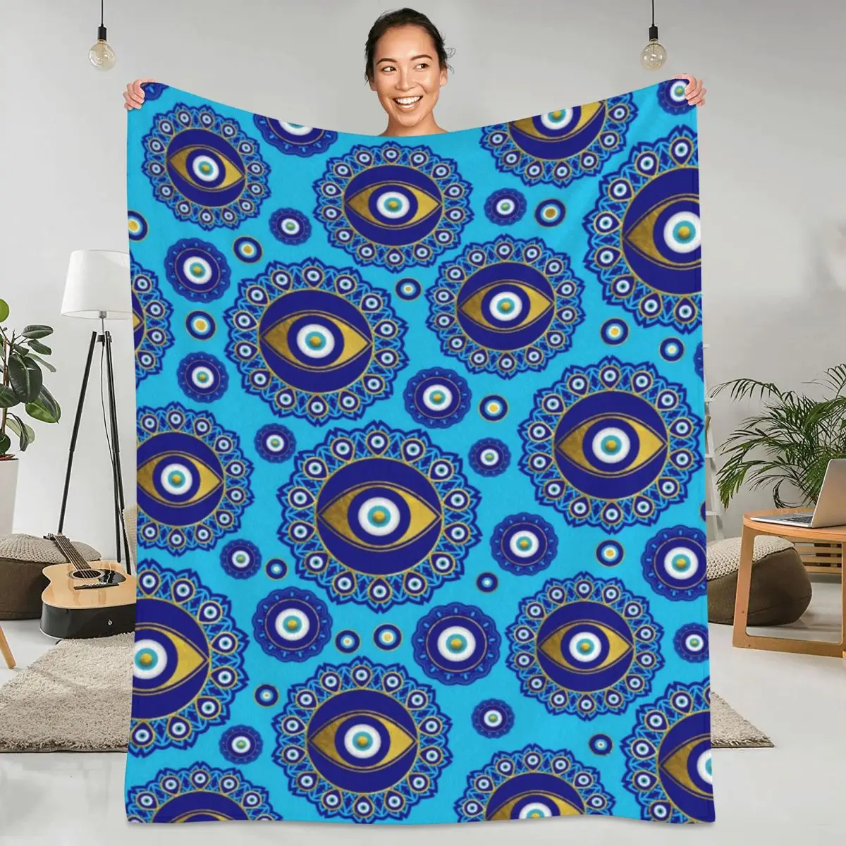 Одеяло Фланелевое с принтом «сглаза»-3 шт.
Одеяло Фланелевое с принтом «сглаза»-3 шт.