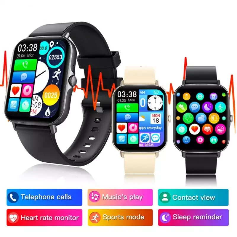 F97S Women Smart Watch Men 1.69" Color Screen Full Touch Fitness Tracker Men Call Smart Clock Ladies BT Call For Android IO
F97S Women Smart Watch Men 1.69" Color Screen Full Touch Fitness Tracker Men Call Smart Clock Ladies BT Call For Android IO